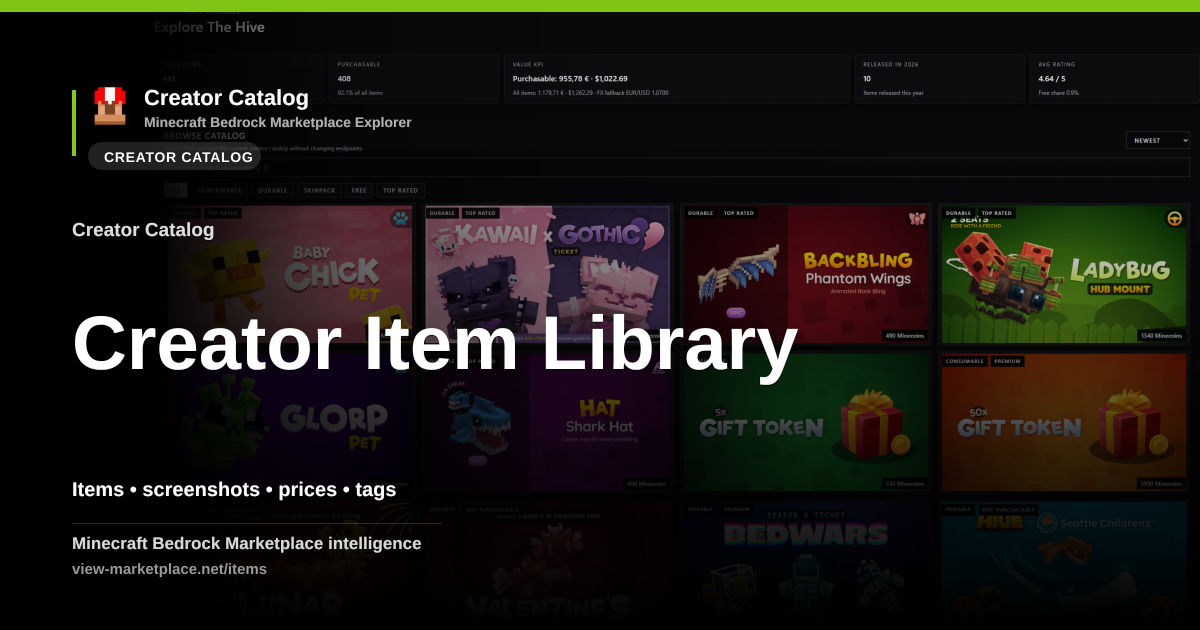 The Hive Minecraft Marketplace Items | View-Marketplace.NET